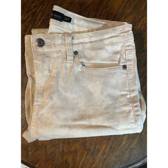 VTG Calvin Klein Jeans Women's Ultimate Skinny Jeans Grey Camo Design Size 29/8 - Picture 9 of 14